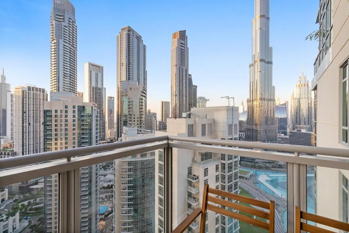 First Class 2Br Burj Khalifa & Fountain View Dubaj Apartament